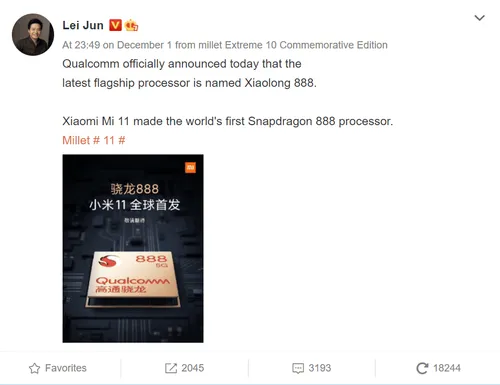xiaomi snapdragon 888