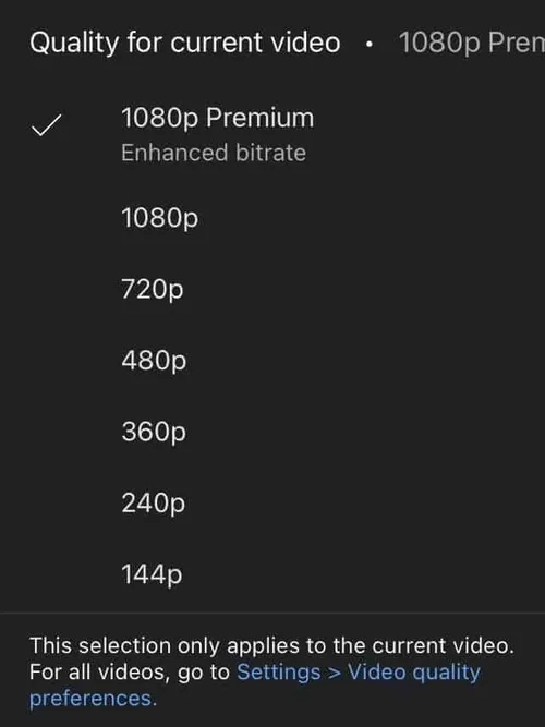 youtube 1080p premium