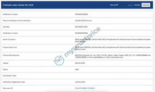 zenfone max pro m2 leak