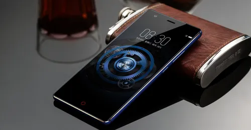 zte nubia z17 lite blue perspective