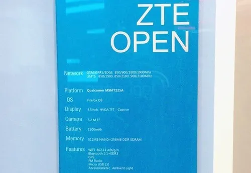 zte open firefox os specification