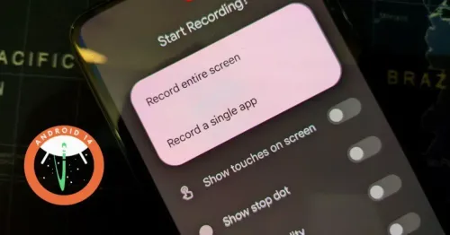 android 14 screen record