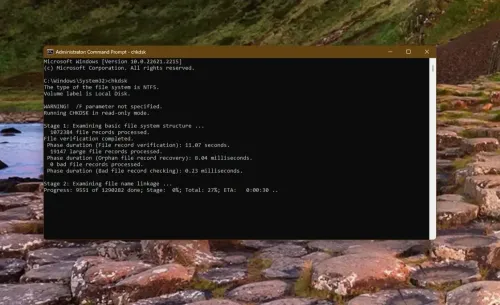 cmd chkdsk e1694793887165