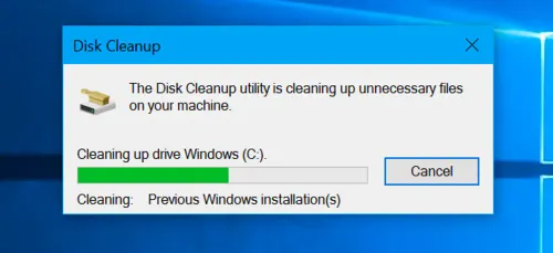 disk cleanup