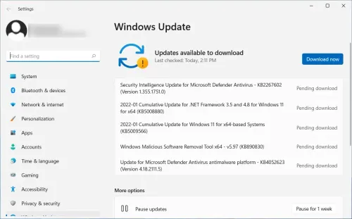 windows update