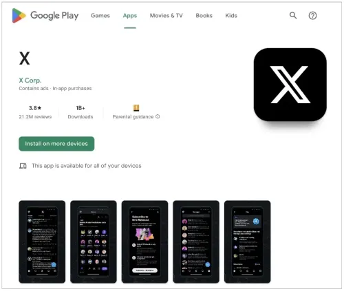 x app