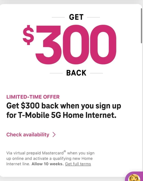 T-Mobile $300