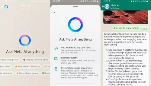 Meta AI on Whatsapp