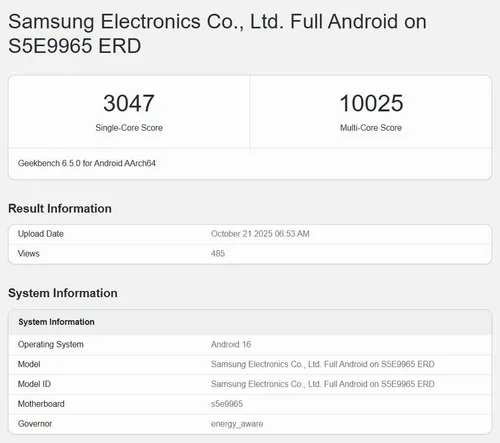 Exynos 2600 updated Geekbench scores (Source: Geekbench)