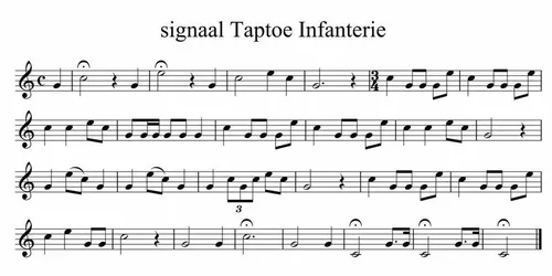signaal taptoe infanterie