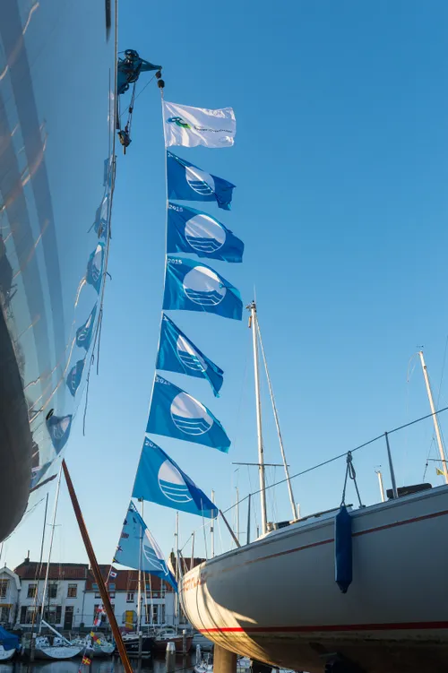 blauwe vlaggen