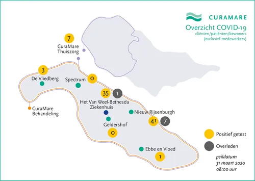 corona kaart 31 maart