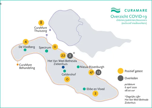 curamarekaart 6 april