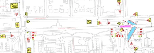 kaartje werkzaamheden