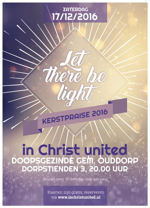 poster kerstpraise 2016 ouddorp