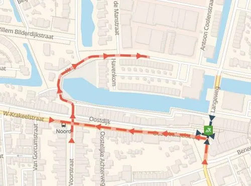 omleiding sommelsdijk