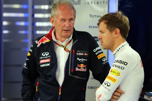 Marko and Vettel at Red Bull together in 2014