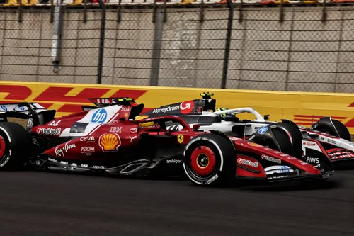 Hamilton in action at the Chinese Grand Prix