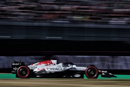 Max Verstappen drives the RB21 at Suzuka