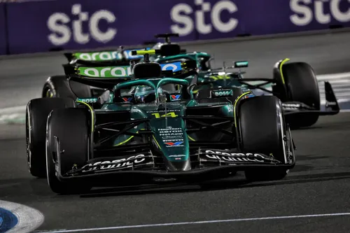 Fernando Alonso en Lance Stroll van Aston Martin