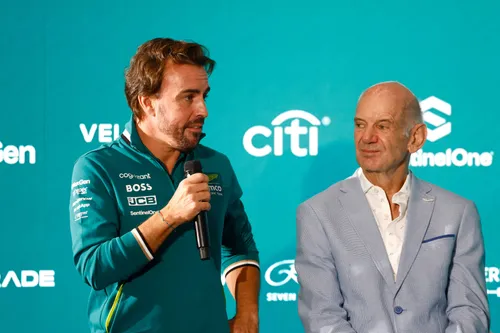 Adrian Newey en Fernando Alonso