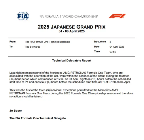 Mercedes doorbreekt avondklok in Japan