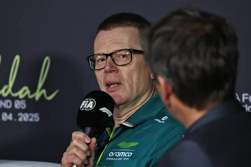 Aston Martin team principal Andy Cowell pictured in a press conference
