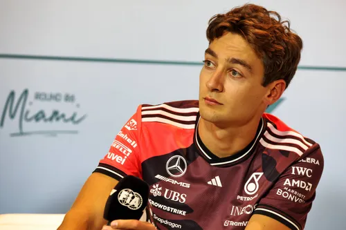 Russell currently sits fourth in the world championship, just a few points behind Verstappen, but rumours of Verstappen joining Mercedes continue to build