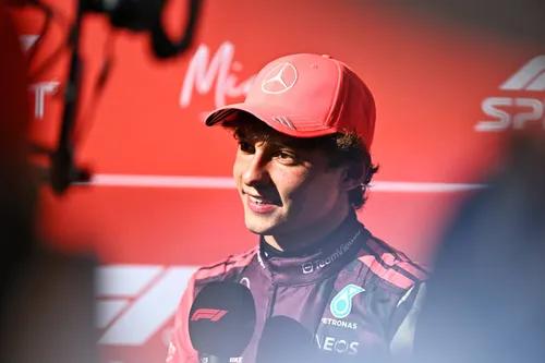 Antonelli na zijn pole position voor de sprintrace in Miami