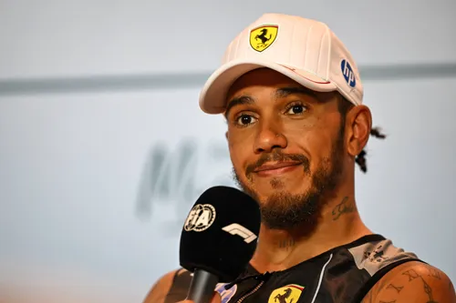 Lewis Hamilton tijdens het Grand Prix-weekend in Miami