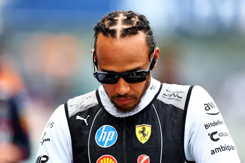 Lewis Hamilton tijdens de Grand Prix van Miami