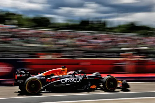 Max Verstappen during FP3 in Imola&nbsp;