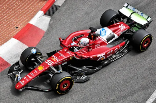 Charles Leclerc start op zondag naast Lando Norris op de eerste startrij in Monte-Carlo.