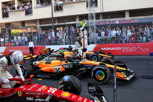 Lando Norris wins in Monaco