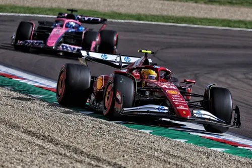 Hamilton in qualifying for the Emilia-Romagna Grand Prix