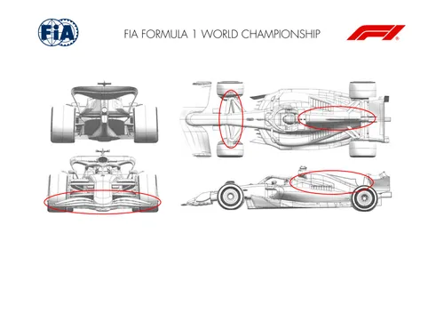 Where Mercedes' upgrades for the W16 are in the car
