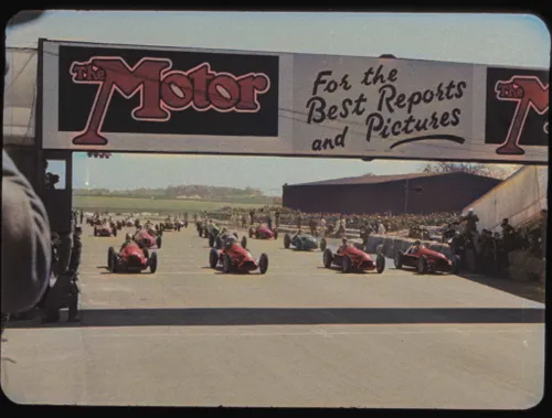 The first ever starting grid at the 1950 British Grand Prix