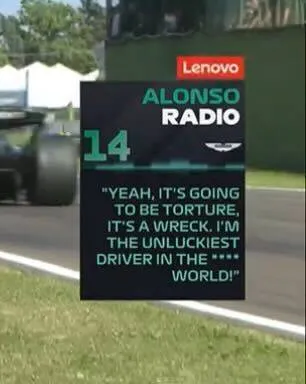 Fernando Alonso boardradio Imola GP