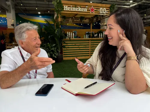 Mario Andretti in conversation with GPblog during the Miami Grand Prix.