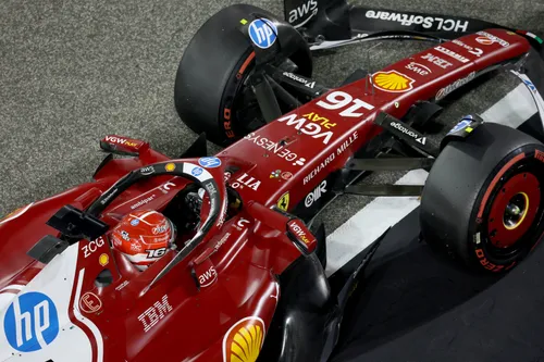 Charles Leclerc in actie voor Ferrari