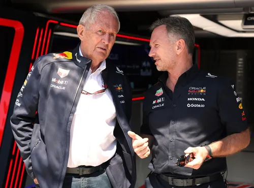 Helmut Marko, Christian Horner in Imola
