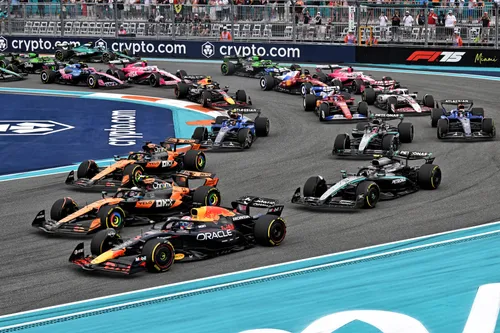 De start van de Grand Prix van Miami<br>