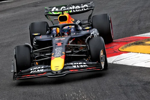Max Verstappen in action on the Monaco street circuit