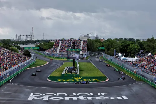 In 2024 regende het hard voor de GP van Canada van start ging.