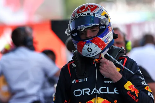 Max Verstappen in parc fermé, Spanish Grand Prix, Barcelona