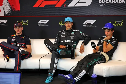 George Russell won the Canadian Grand Prix from Max Verstappen and teammate Kimi Antonelli