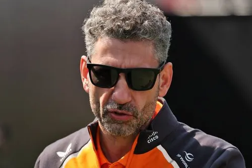 Andrea Stella tijdens de Grand Prix van Monaco, de teambaas van McLaren was zeer complimenteus over Max Verstappen