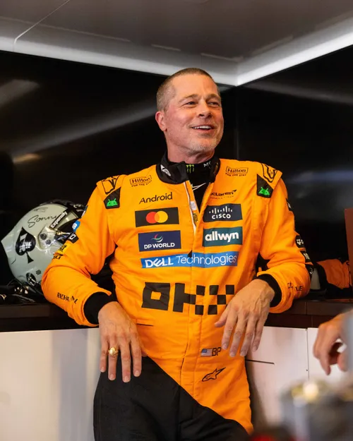 Brad Pitt op COTA met McLaren | ©McLaren F1