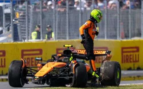 Lando Norris crash Canada GP