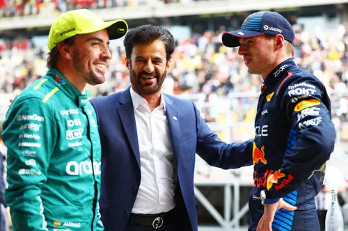 mohammed ben sulayem met fernando alonso en max verstappen